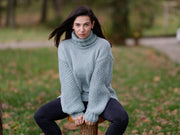 Einer erhältlich in Größe 2XL, 8 Stränge extra weicher Baby-Alpaka-Pullover T1132