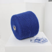 Blue Alpaca Wool Yarn Cone: Knitting, Weaving, Crochet (100g / 3.52oz)