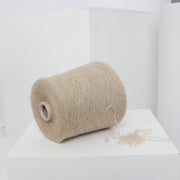 Hellbeige Yak-Merino-Garnmischung: Stricken, Weben, Häkeln (100g / 3.52oz)