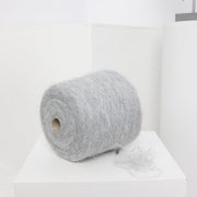 Graues Alpaka-Wollgarnmischung: Stricken, Weben, Häkeln (100g/3,52oz)