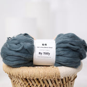 Handspun Chunky Merino Wool Yarn: Gray Bulky Art Yarn (100g)