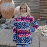 Eine verfügbar in Größe 2XL, Isländischer Pullover aus 5-fädigem Alpaka-Garn T1860