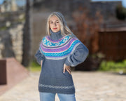 One available in size M, Norwegian Mohair Sweater T1422R