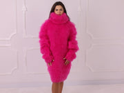 Pink French Kid Mohair Sweater Dress T2322