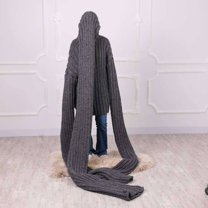 30-Strand Chunky Wool Sweater – Hand-Knitted Oversized Pullover in 100% Soft Wool T1304 (Copy)