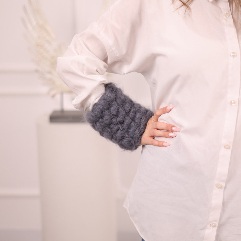 Chunky Knitted Multi-Use Warmer, Extra Thick Wrist or Bottle Sleeve T2096