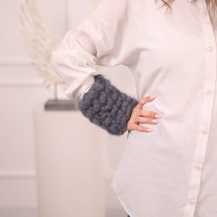 Chunky Knitted Multi-Use Warmer, Extra Thick Wrist or Bottle Sleeve T2096