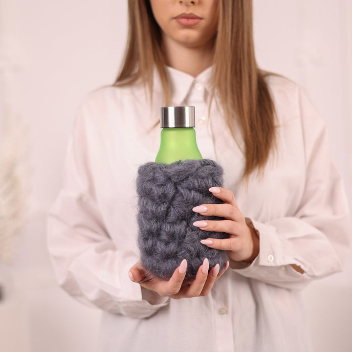 Chunky Knitted Multi-Use Warmer, Extra Thick Wrist or Bottle Sleeve T2096