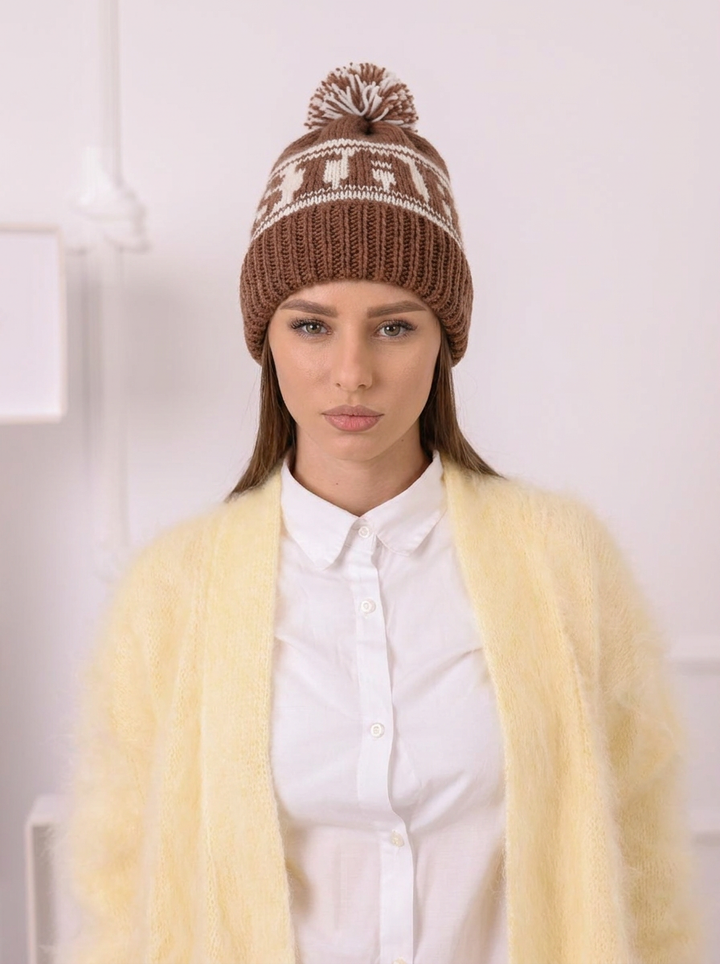 Personalized Wool Hat with , Custom Name Beanie, Personalised knitwear  H2