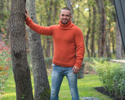 Extrem weicher italienischer Merinowollpullover – Feiner Rollkragenpullover Skandinavische Minimalistische Strickwaren T853