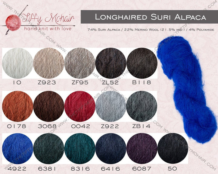 4 Strands Suri Alpaca Hat – Cable Knit Beanie, Extra Fluffy Slouchy Hat T1005