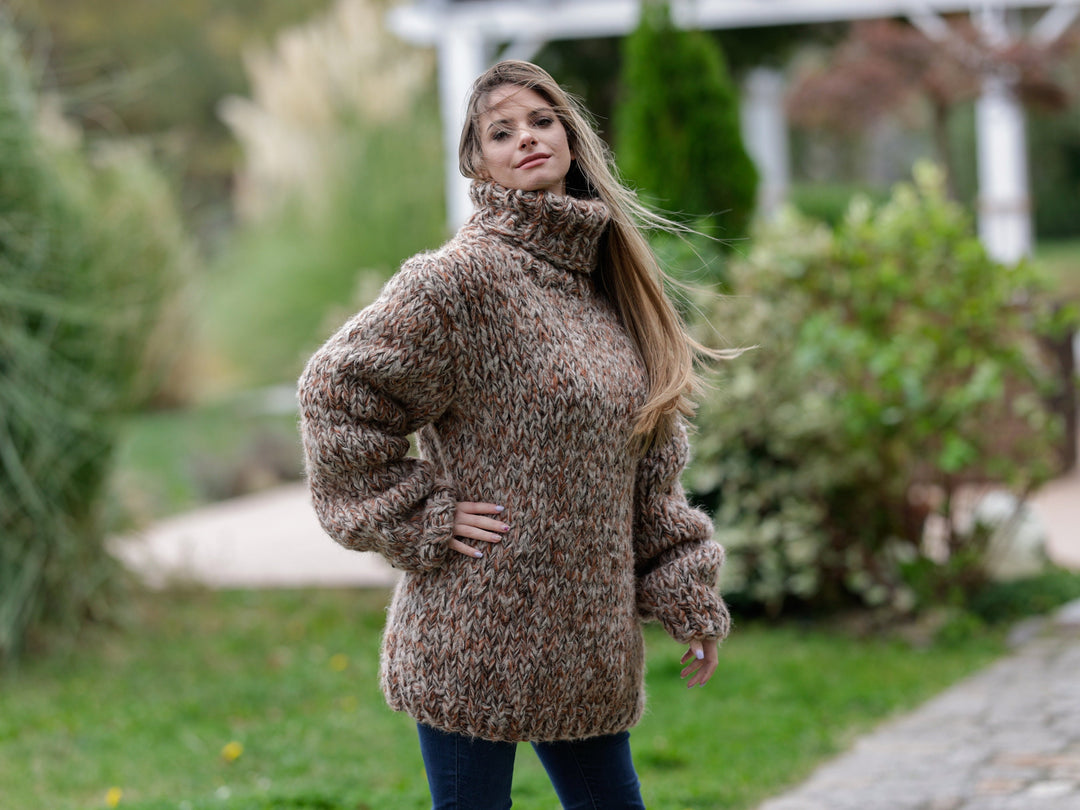 18-Strand Baby Alpaca, Mohair and Merino Wool Sweater  T1134
