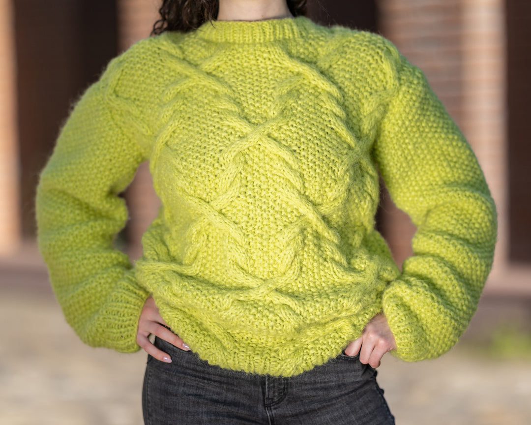 One available in size 2XL, 8 strands of Soft Alpaca Sweater  T1408