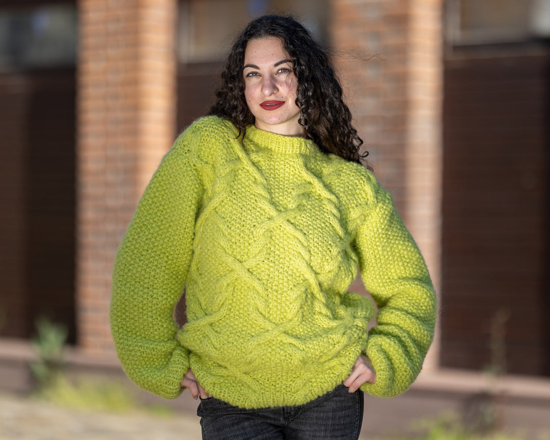 One available in size 2XL, 8 strands of Soft Alpaca Sweater  T1408