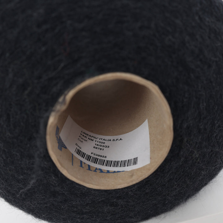 Dark Gray Yak Merino Yarn Blend: Knitting, Weaving, Crochet (100g / 3.52oz)
