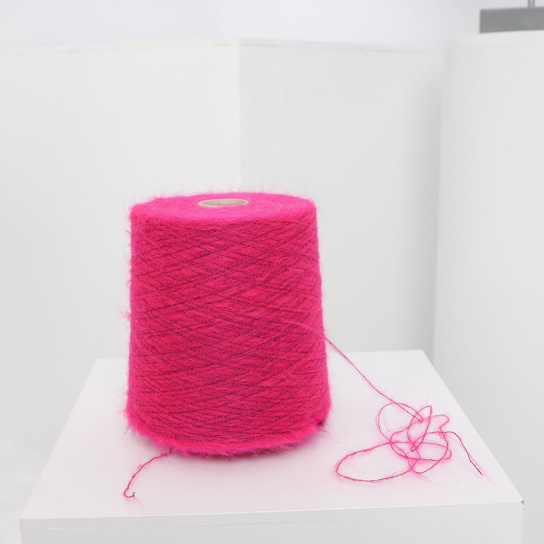 Pink Alpaca Wool Yarn Blend: Knitting, Crochet, Weaving (100g/3.52oz)