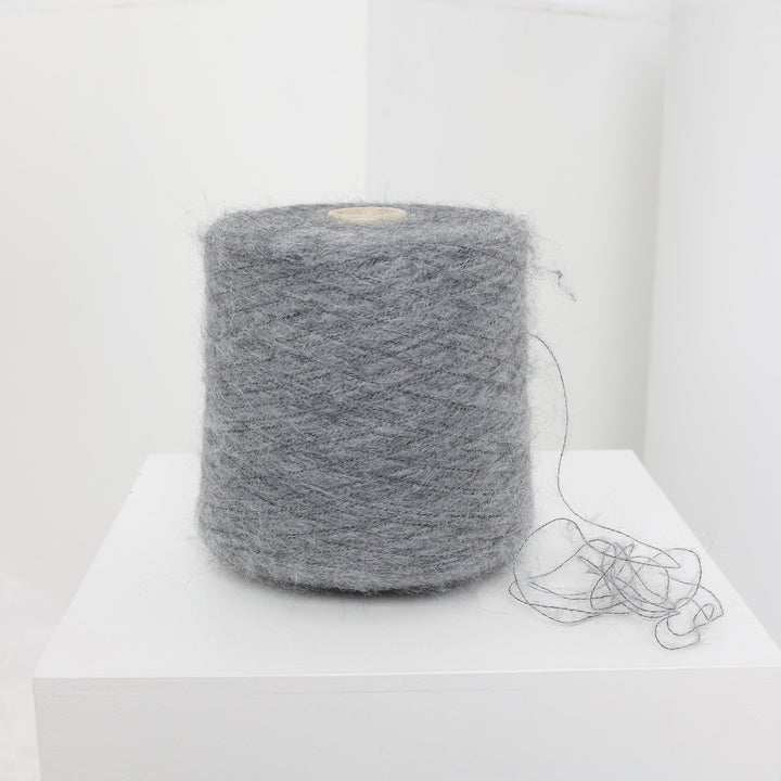 Gray Alpaca Blend Yarn: Knitting, Weaving, Crochet (100g/3.52oz)