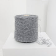 Graues Alpaka-Mischgarn: Stricken, Weben, Häkeln (100g)