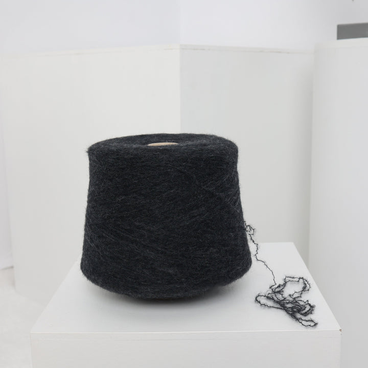 Dark Gray Yak Merino Yarn Blend: Knitting, Weaving, Crochet (100g / 3.52oz)