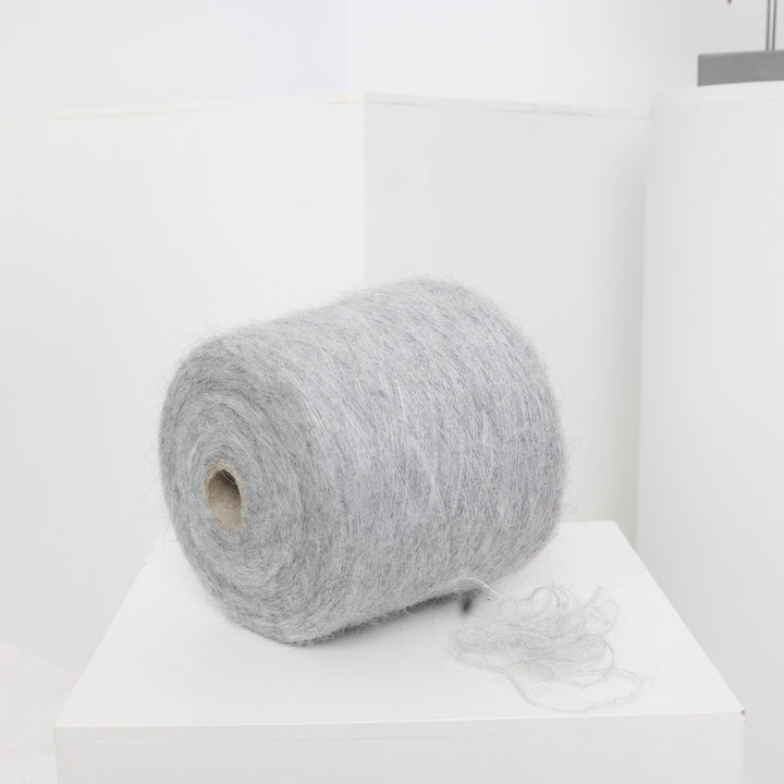 Gray Alpaca Wool Yarn Blend: Knitting, Weaving, Crochet (100g/3.52oz)