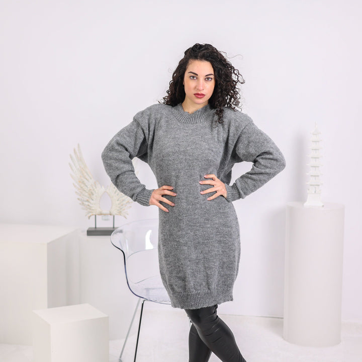 One available in size 4XL, Light and Soft Alpaca Sweater Dress  T1637