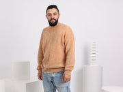 Hand-Knitted Men’s Alpaca Sweater – Extra-Soft Wool Jumper T1561M