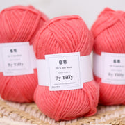 Super Bulky Salmon Wool Yarn: Felting & Knitting, 100g