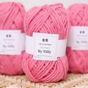 Ballettrosa Wolle: Super Chunky, weiche Wolle (100g)