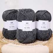 Dicke graue Wolle: Super Bulky zum Stricken und Häkeln (100g/100m)