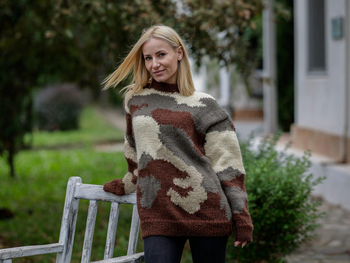 Super Bulky Brown Wool Yarn: Chunky Knitting, Felting, Weaving