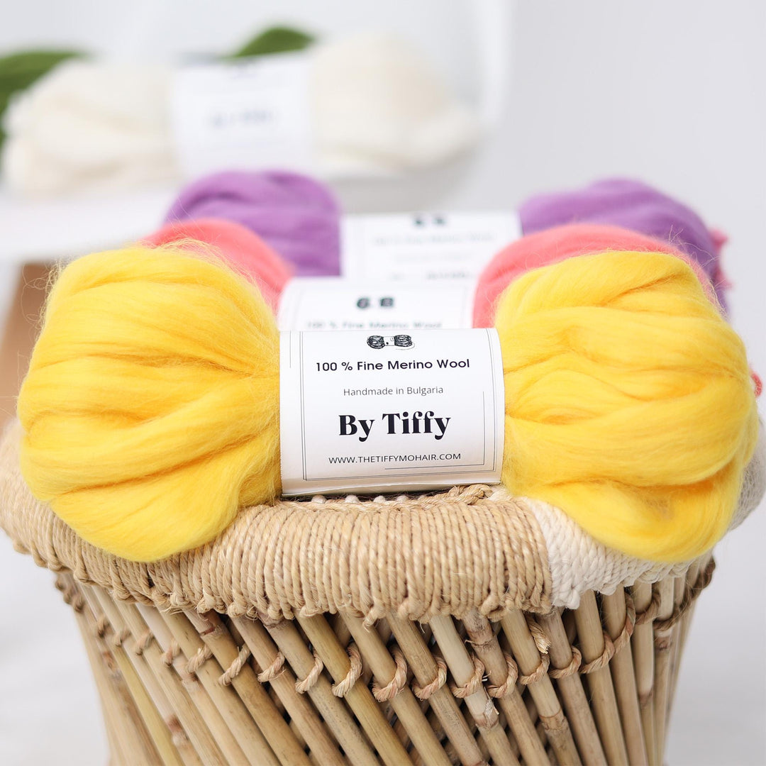 Handspun Bulky Merino Wool Yarn: Chunky Jumbo Knitting (100g)