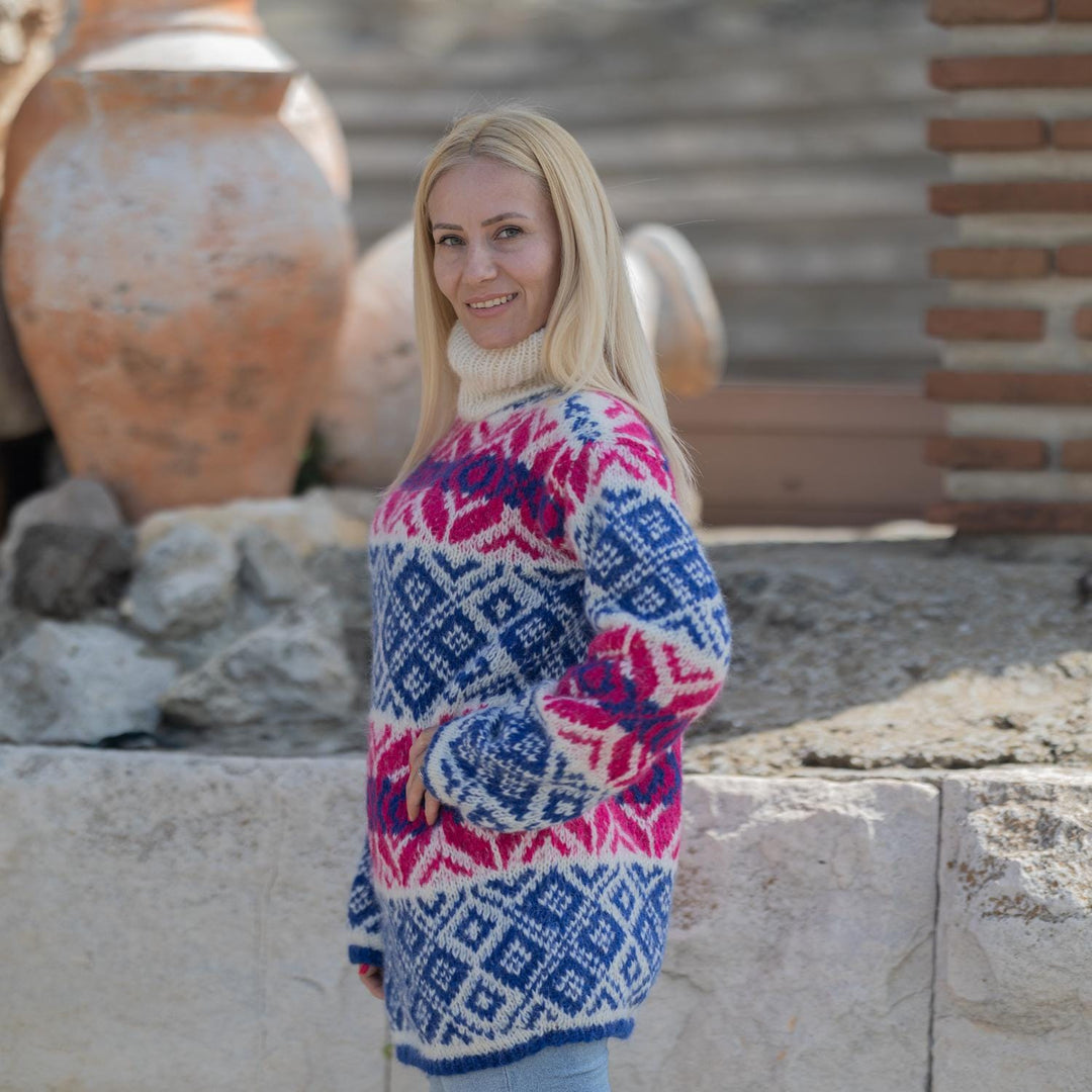 One available in size 2XL, Icelandic Sweater in 5-Strand Alpaca Yarn  T1860