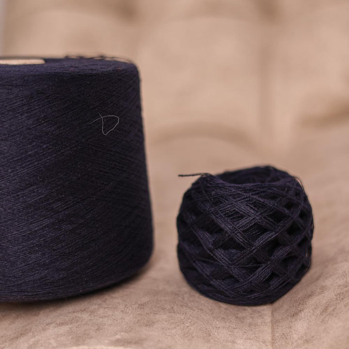 Dark Blue Cashmere Lace Weight Yarn: Italian Luxury, Knitting & Crochet
