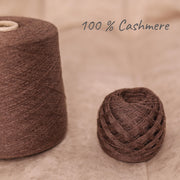 Fil de Cachemire Italien pour la Dentelle : Marron, Doux, Tricot, Tissage - 100g
