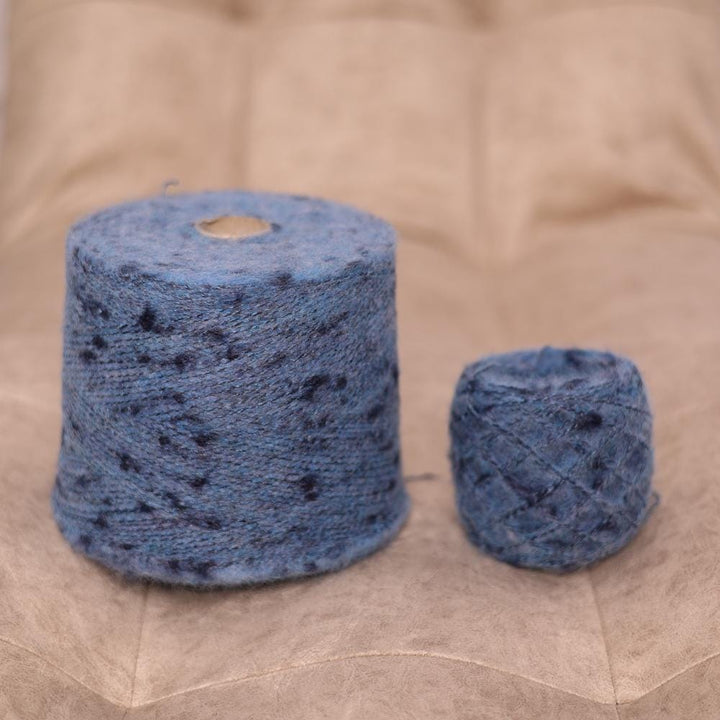 Italian Bouclé Tweed Yarn: Baby Alpaca, Merino, Cotton Blend