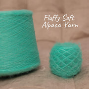 Flauschiges Alpaka-Garn: Weiche italienische Luxus-Brushed-Lace-Qualität