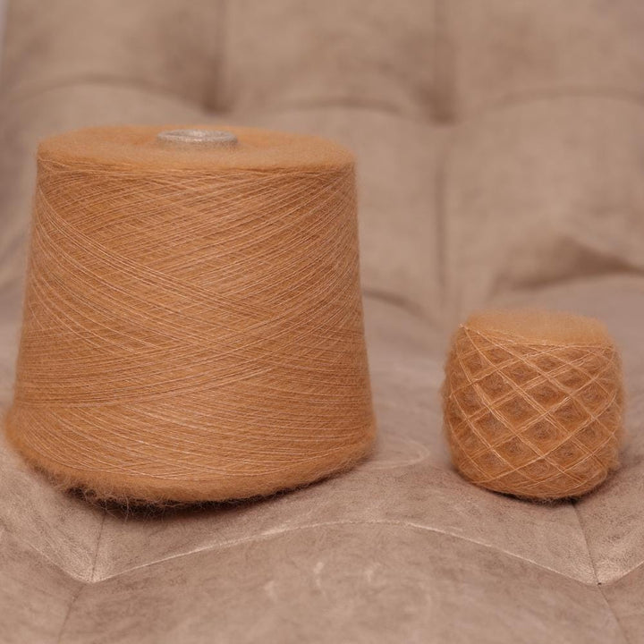 Luxury Camel Alpaca Brushed Yarn: Lace Weight, Italian Knit