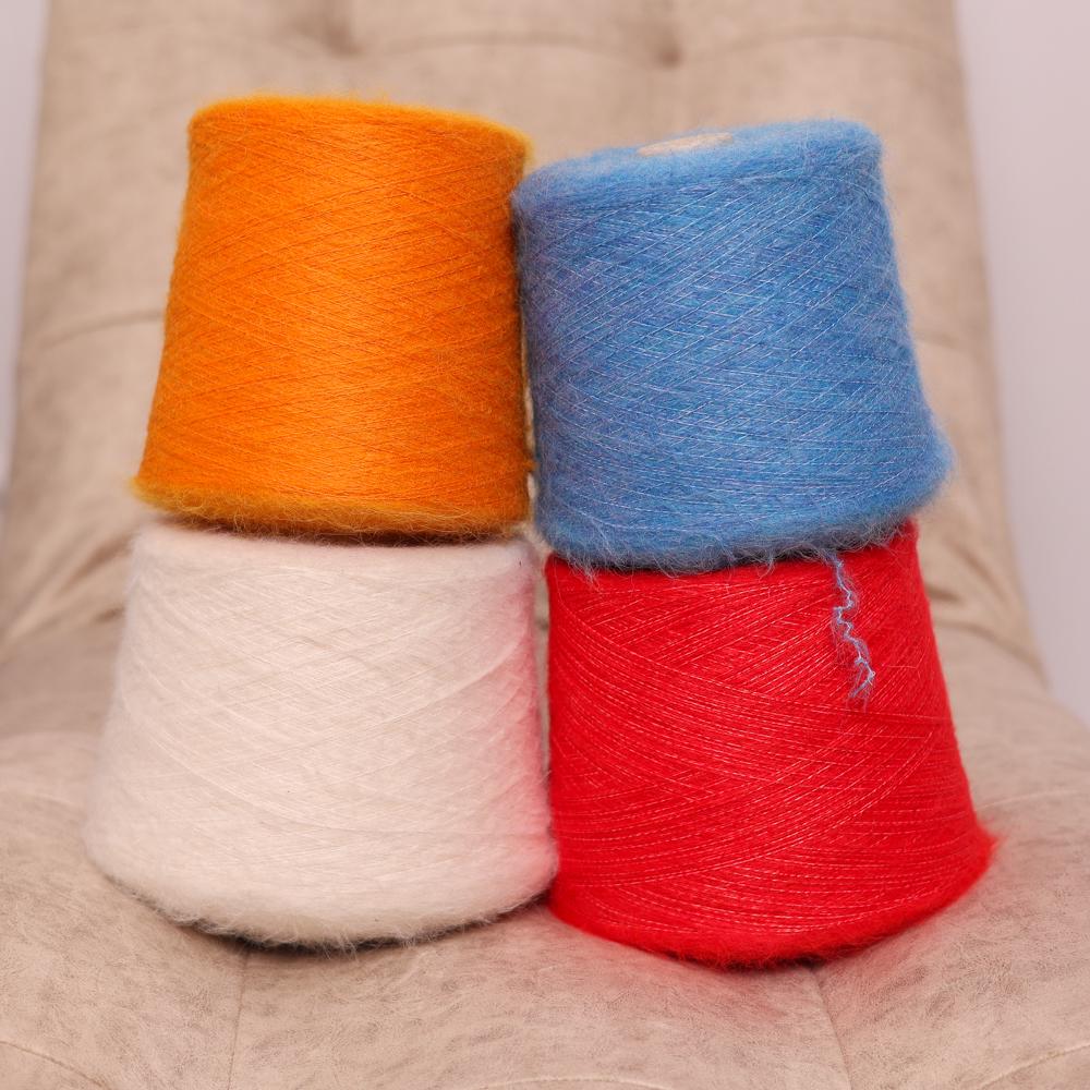 White Alpaca Blend Yarn: Soft Italian Fiber for Knitting & Crochet