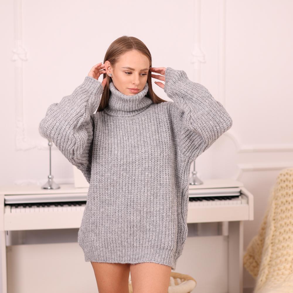 One available in size 4XL, Alpaca Wool Sweater – Hand Knitted Turtleneck T1969