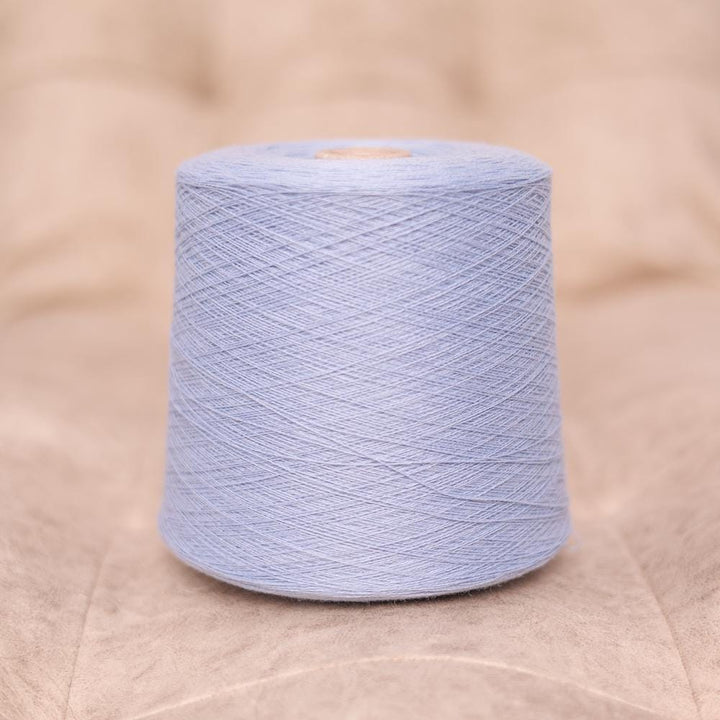Luxurious Light Blue Cashmere Yarn: Lace Weight, Italian 2/28
