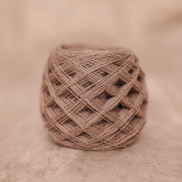 Beige Italian Cashmere Lace Weight Yarn: 1400m, 100g Skein/Cone