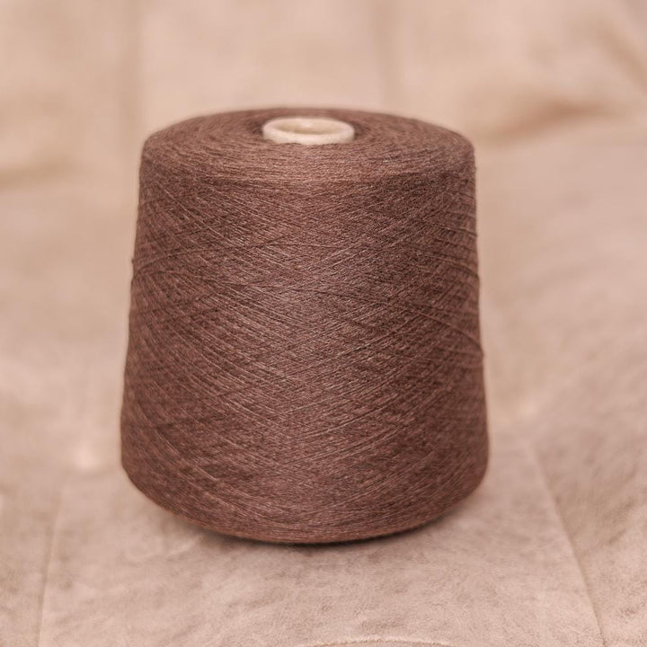Italian Cashmere Lace Yarn: Brown, Soft, Knitting, Weaving - 100g