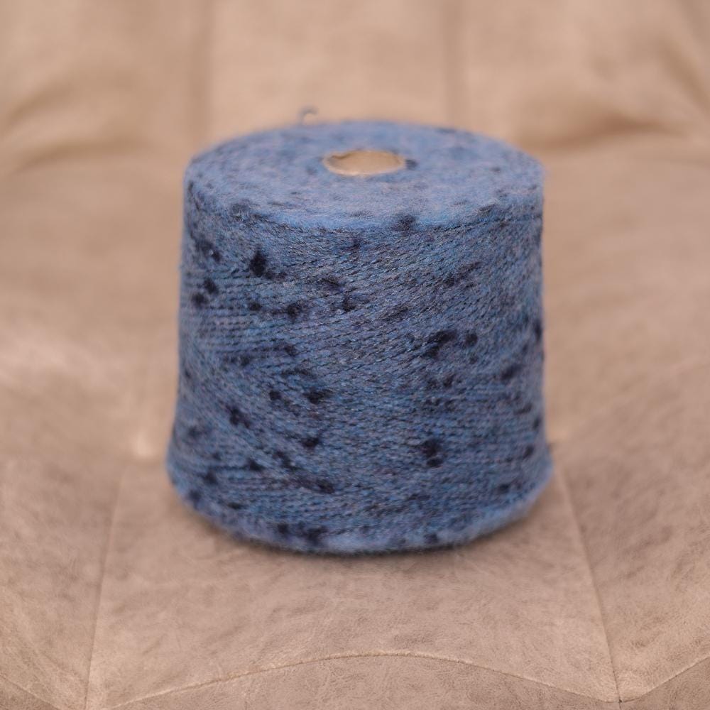 Italian Bouclé Tweed Yarn: Baby Alpaca, Merino, Cotton Blend