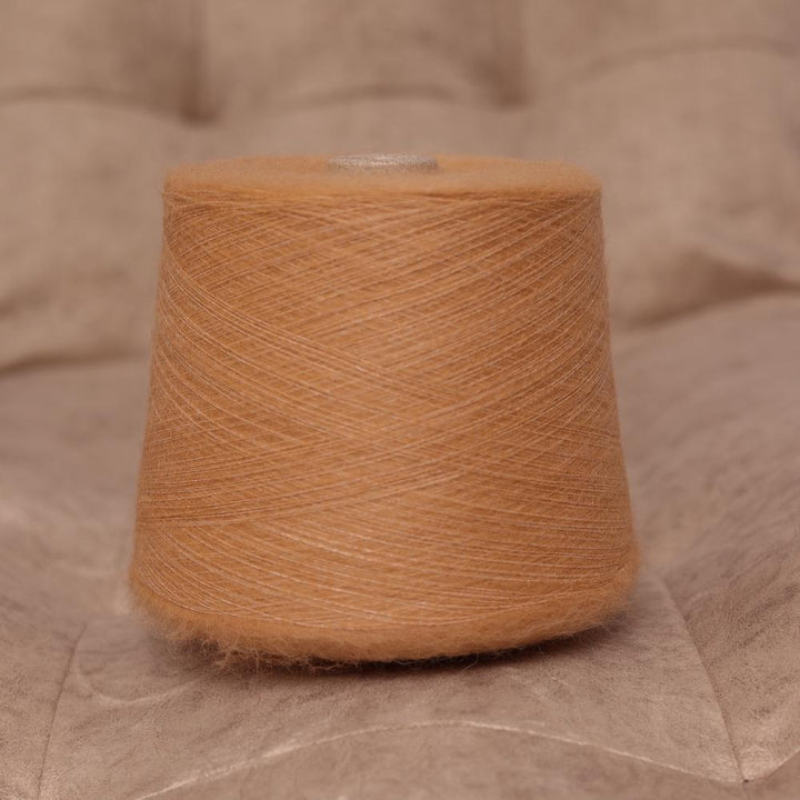Luxury Camel Alpaca Brushed Yarn: Lace Weight, Italian Knit