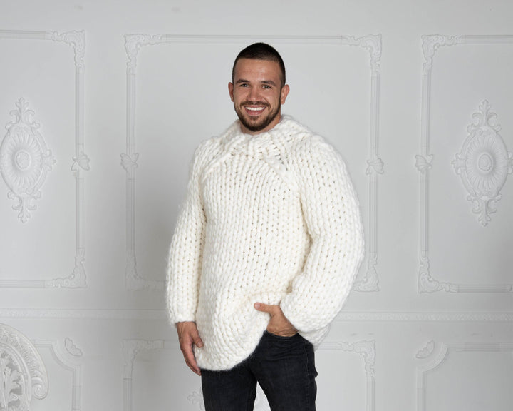 2.5 kg Chunky Knit Sweater – Super Bulky Giant Merino Wool Jumper T620M