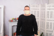 Cache-masque en mohair au crochet – Cache-nez en maille réutilisable T734M