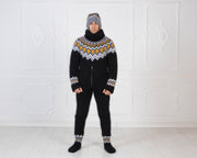 Hand-Knitted Icelandic Mohair Catsuit – Fetish Full Body Suit with Integrated Socks T979M