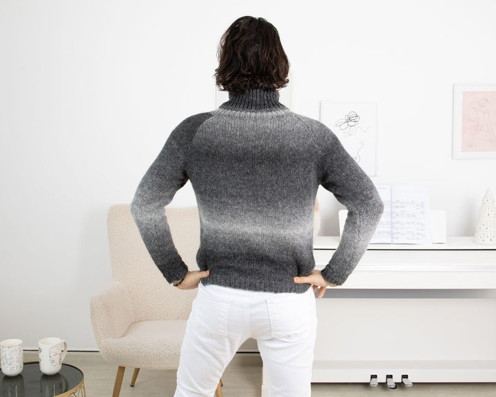 Superfine Alpaca Sweater – Extra Soft Hand-Knitted Men’s Jumper T1333