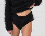 Mohair-Höschen – handgestrickte, flauschige Winter-Slips T1015