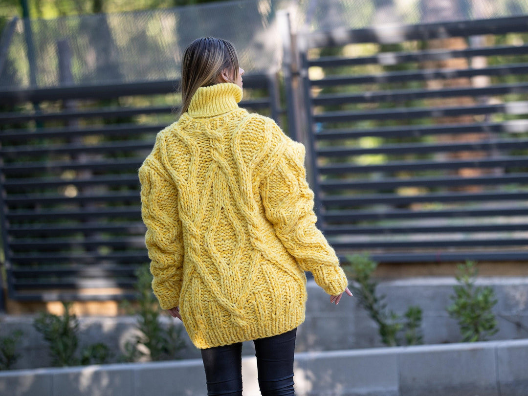 Baby Alpaca Merino Cardigan – Hand Knitted Soft Lightweight Wool Jacket T1223